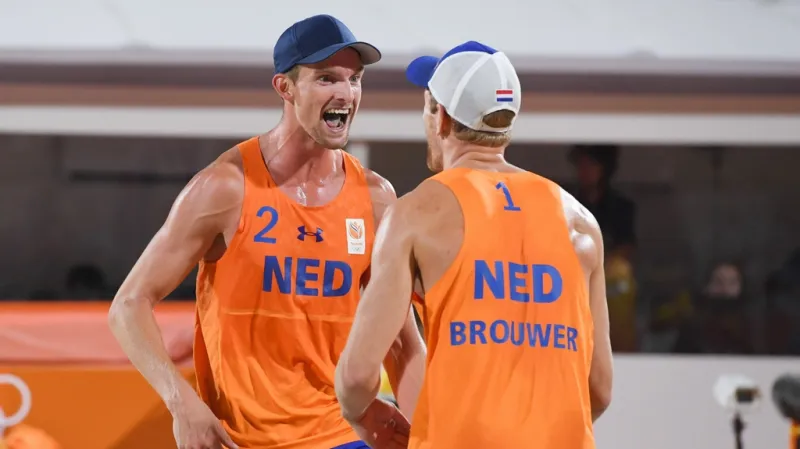 Nizozemci Meeuwsen s Brouwerem se radují z postupu