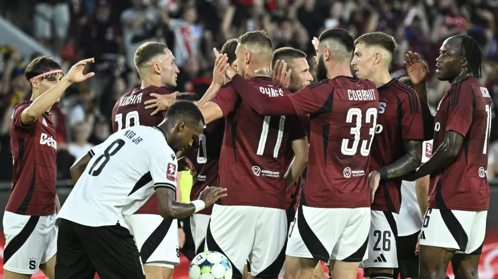 Radost hráčů Sparty