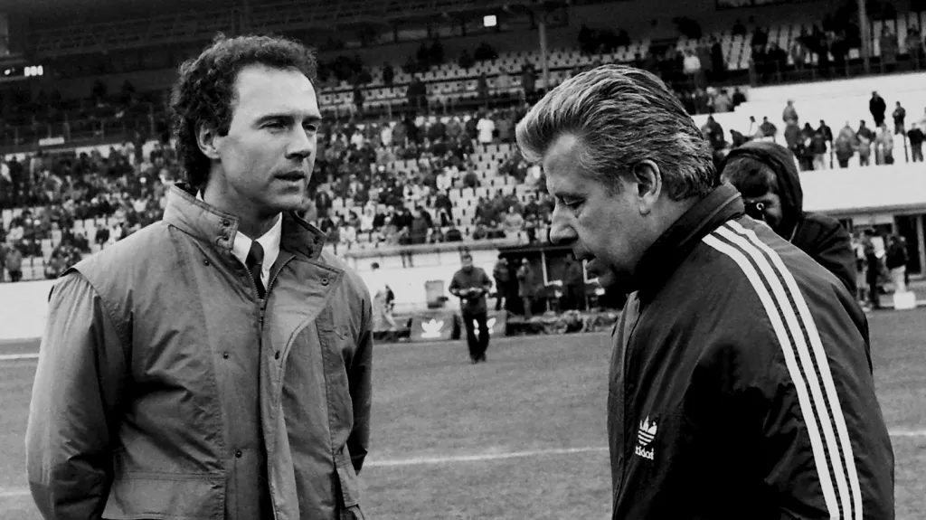 Josef Masopust s Franzem Beckenbauerem