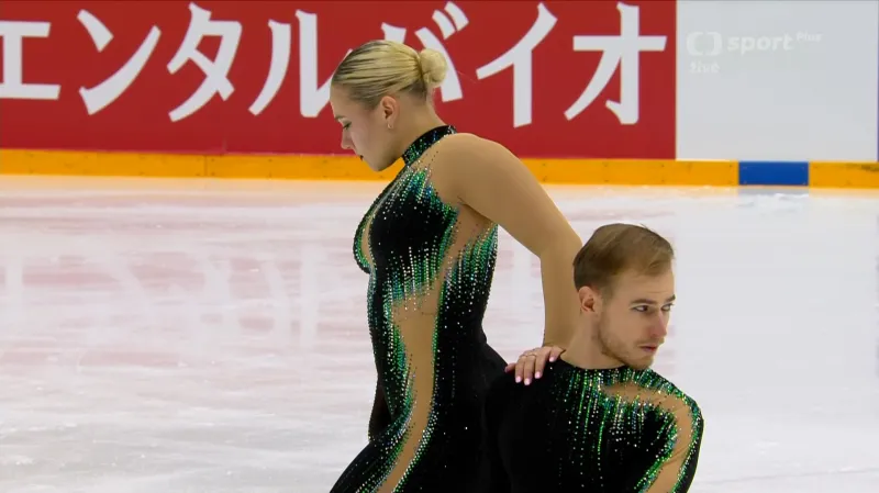 Volný tanec sourozenců Taschlerových na GP Finska