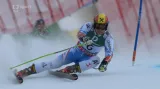 Jízda Marcela Hirschera ve 2. kole obřího slalomu