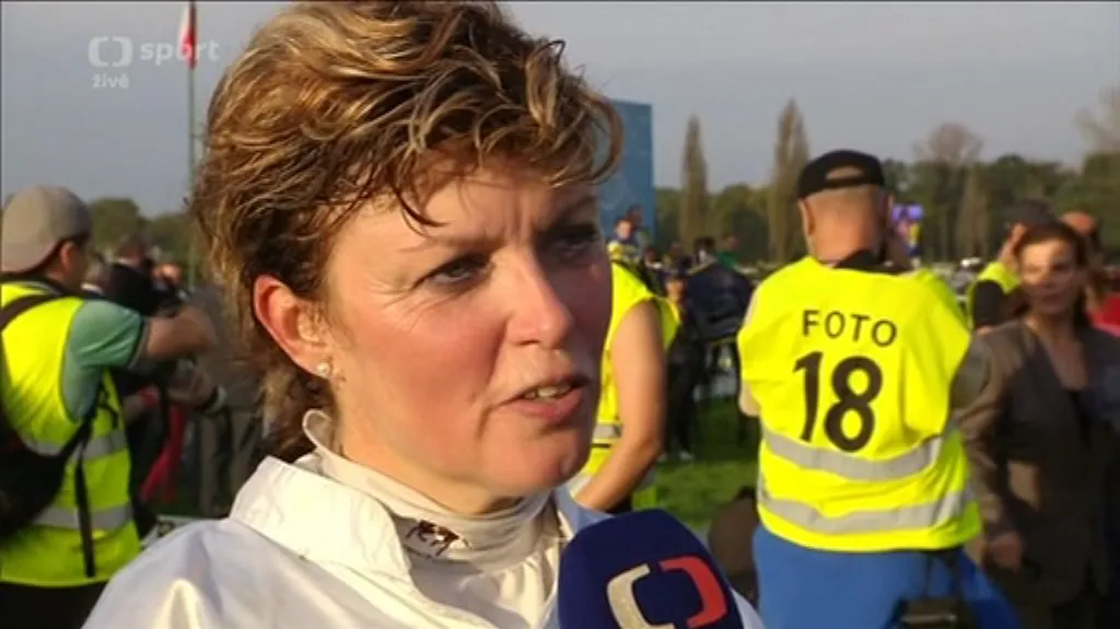 Reakce žokejky Martiny Růžičkové po doběhu VP