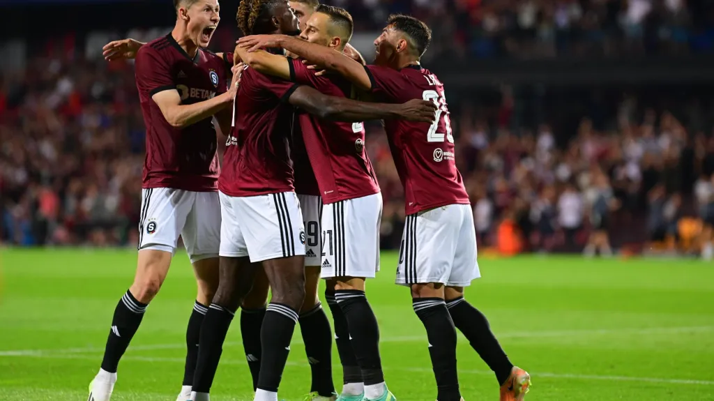 Radost fotbalistů Sparty