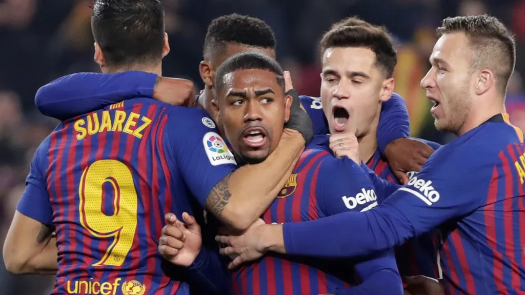 Radost fotbalové Barcelony