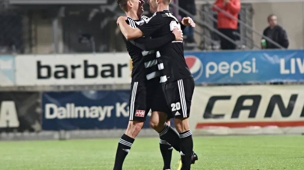 Radost fotbalistů Českých Budějovic