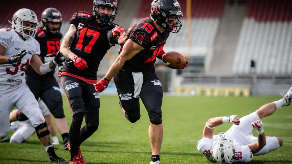 Utkání Vysočina Gladiators – Přerov Mammoths