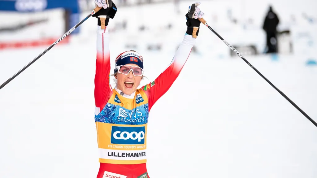 Slavící Therese Johaugová