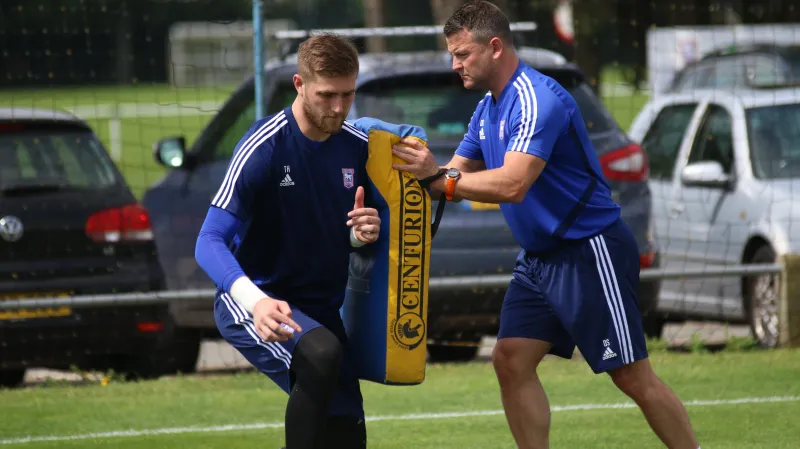 Tomáš Holý během tréninku v Ipswichi