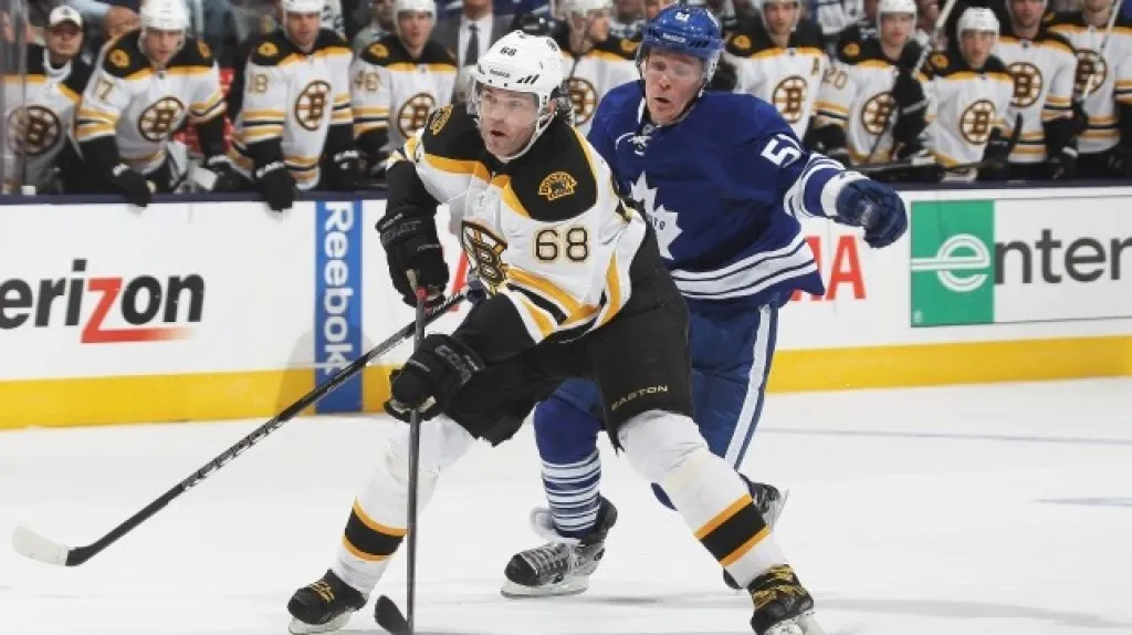 Jaromír Jágr v utkání play-off s Torontem