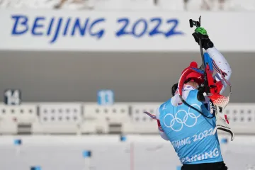 Trénink české biatlonové reprezentace na olympijských hrách v Pekingu