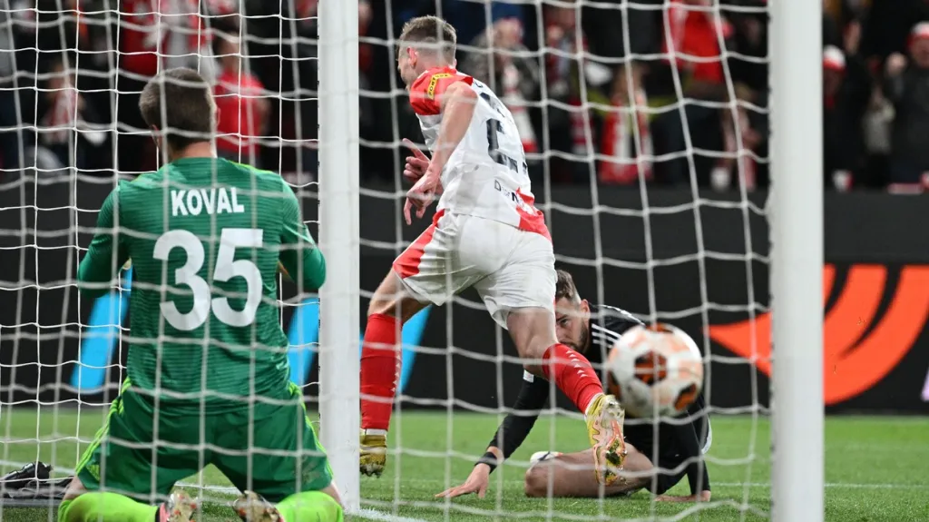 David Douděra dal pátý gól Slavie