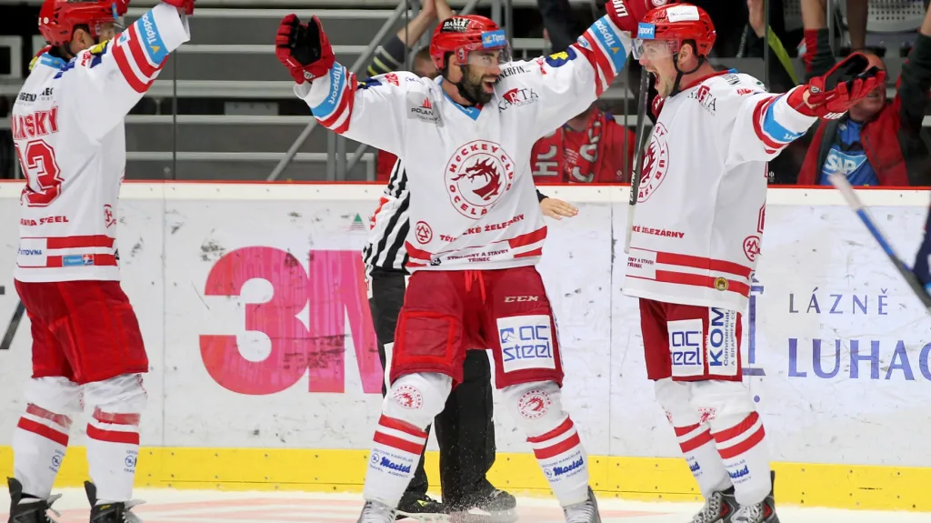 Gólová radost hokejistů Třince