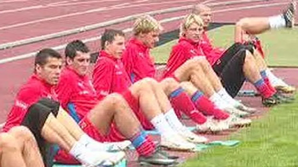 Trénink české fotbalové reprezentace