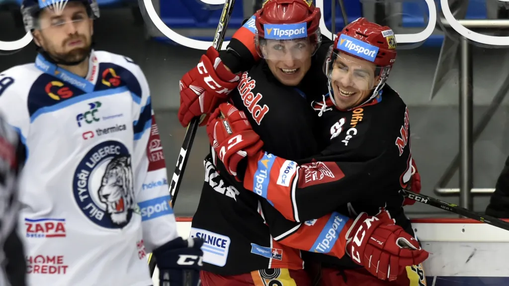 Radost hokejistů Hradce Králové