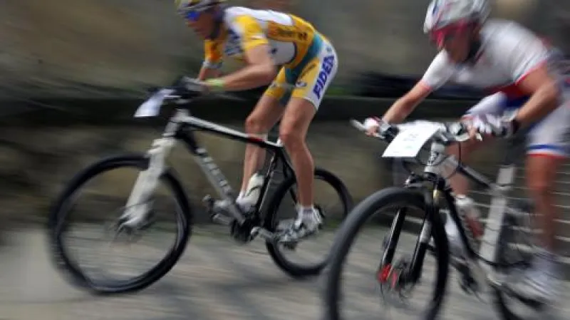 Petr Dlask a Martin Mareš během závodu