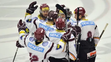 Radost hokejistů Sparty