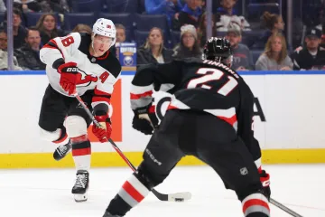 Ondřej Palát v dresu New Jersey