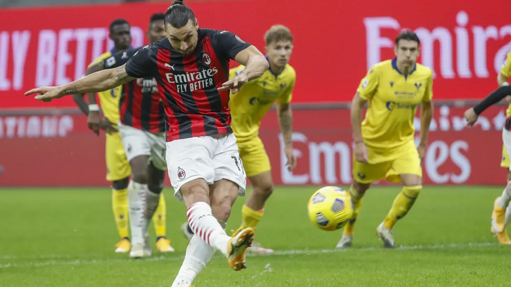 Zlatan Ibrahimovic proti Hellasu Verona