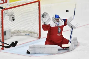 Český brankář Pavel Francouz na MS