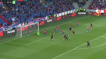 Gól v utkání Plzeň – Sparta Praha: Birmančevič – 1:2 (90. + 1 min.)