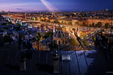 Vizualizace slavnostního zahájení OH v Paříži