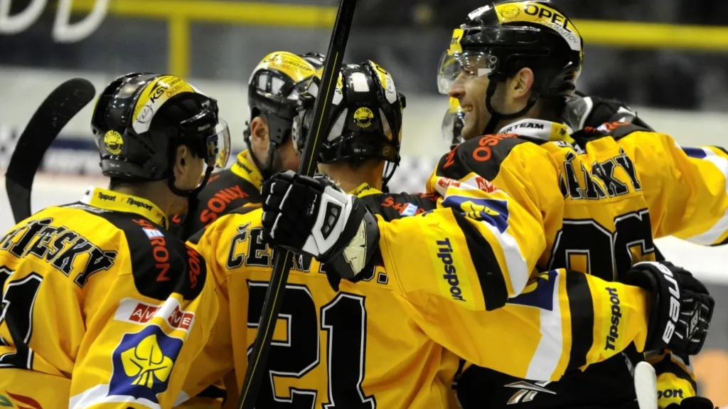 Radost hokejistů Litvínova