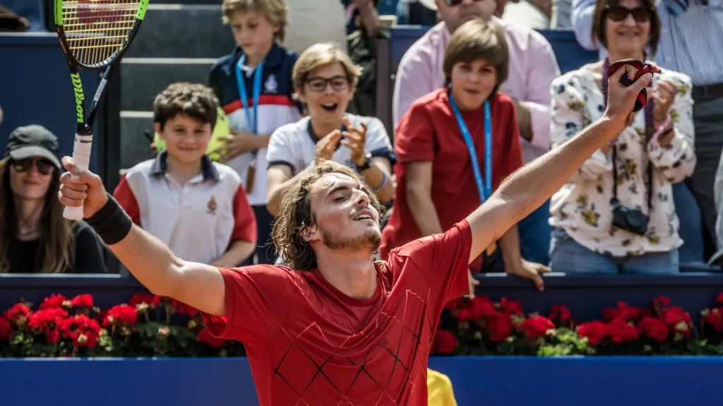 Stefanos Tsitsipas se raduje z vítězství