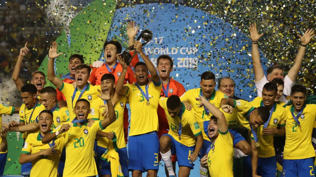 Radost Brazilců po výhře na MS do 17 let