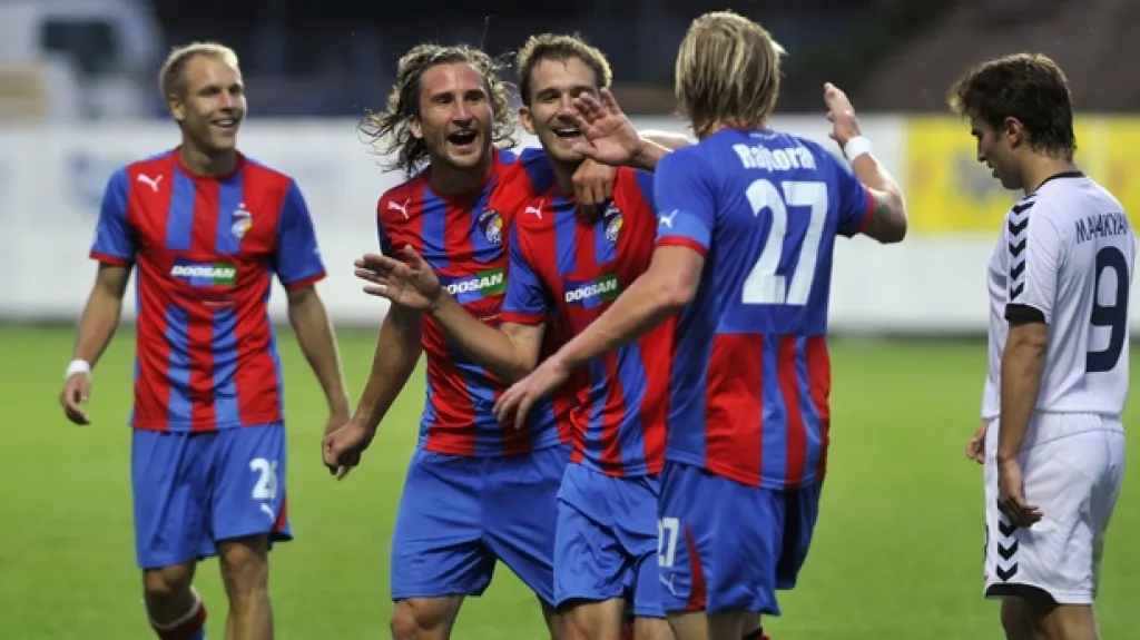 Radost hráčů Plzně