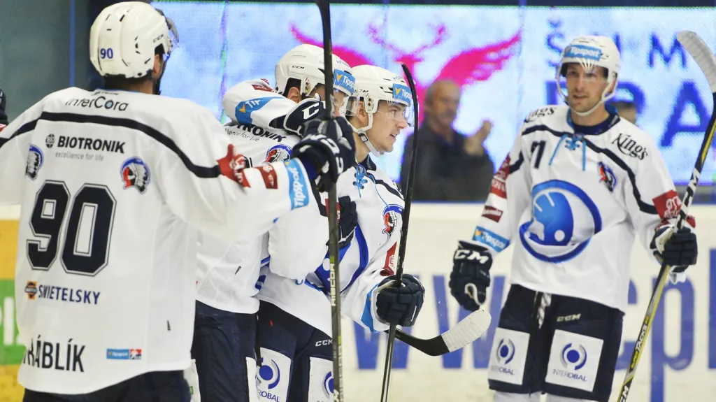Radost hokejistů Plzně