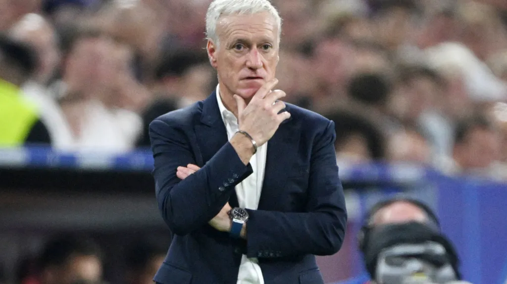 Francouzský trenér Didier Deschamps během semifinále Eura