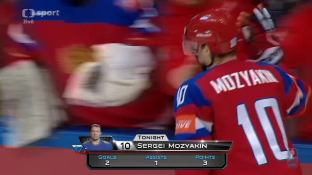 Gól v utkání Rusko - USA: Mozyakin - 6:2 (54. min.)