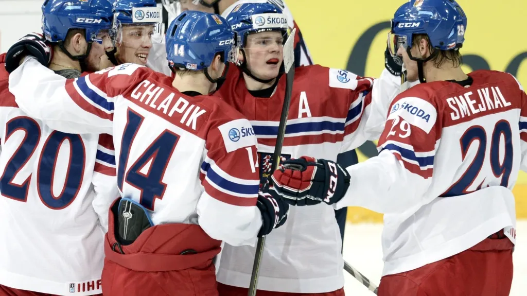 Radost českých hokejistů do 20 let