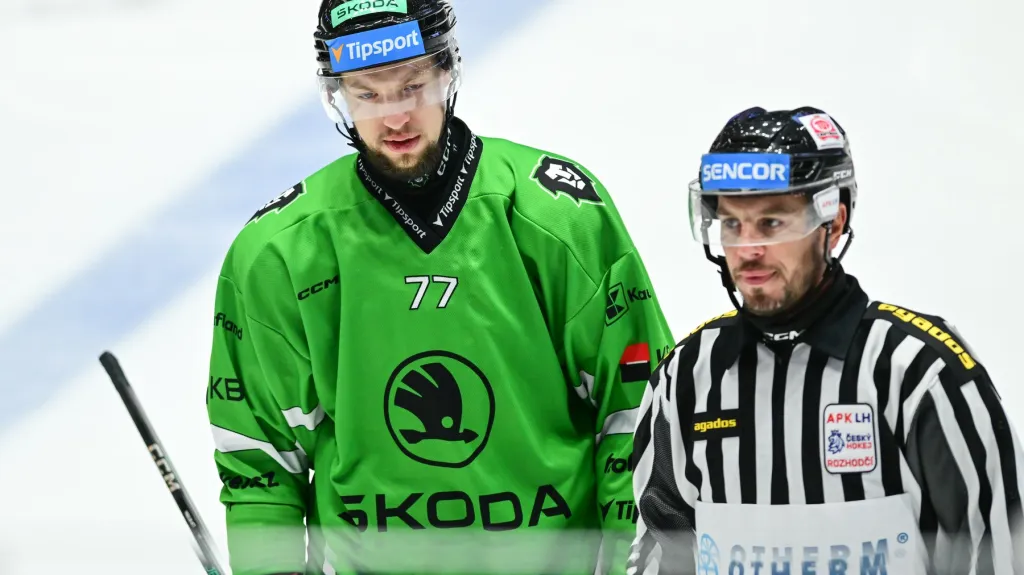 Mladoboleslavský bek Tomáš Havlín po trestu do konce utkání