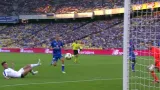 Gól v utkání Dynamo Kyjev - Slavia Praha: Verbič - 1:0 (11. min.)