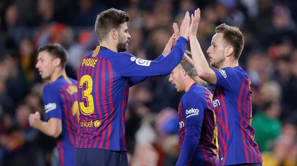 Radost hráčů Barcelony