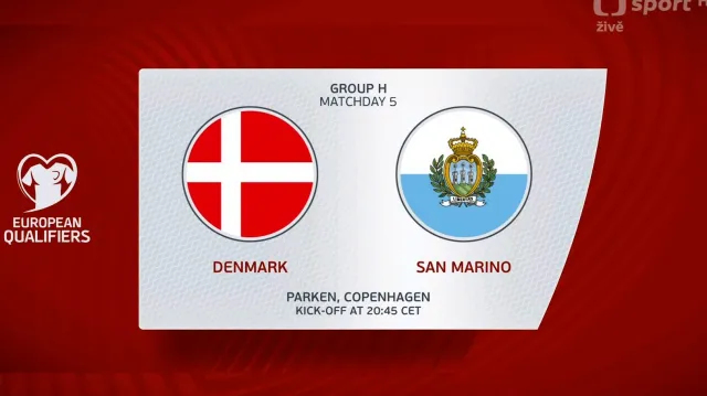 Sestřih utkání Dánsko – San Marino