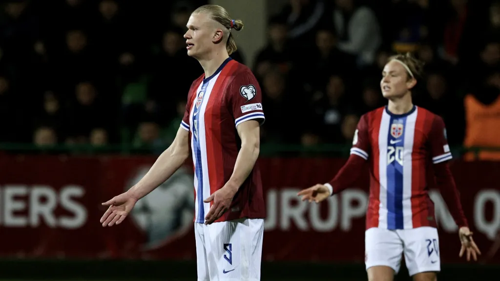 Erling Haaland v norském dresu