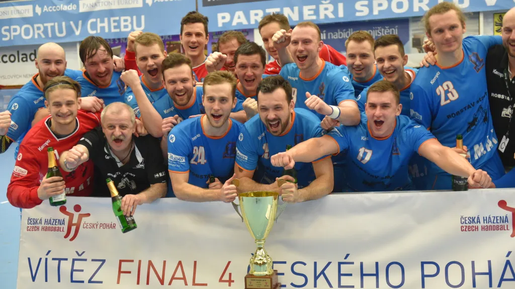 Slavící házenkáři Plzně