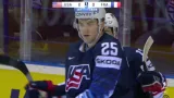 Gól v utkání USA - Francie: DeBrincat - 1:0 (5. min.)