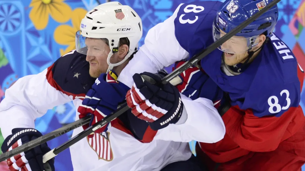 Aleš Hemský v zápase s USA