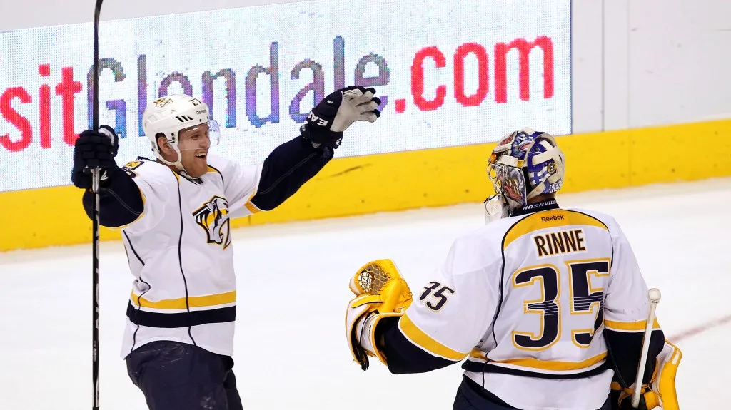 Radost hráčů Nashvillu