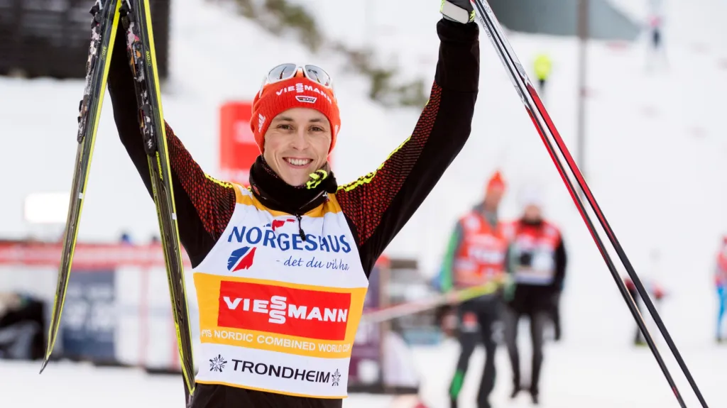 Radující se Eric Frenzel