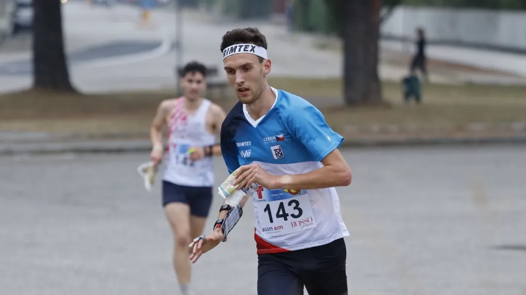 Tomáš Křivda v závodě v orientačním běhu