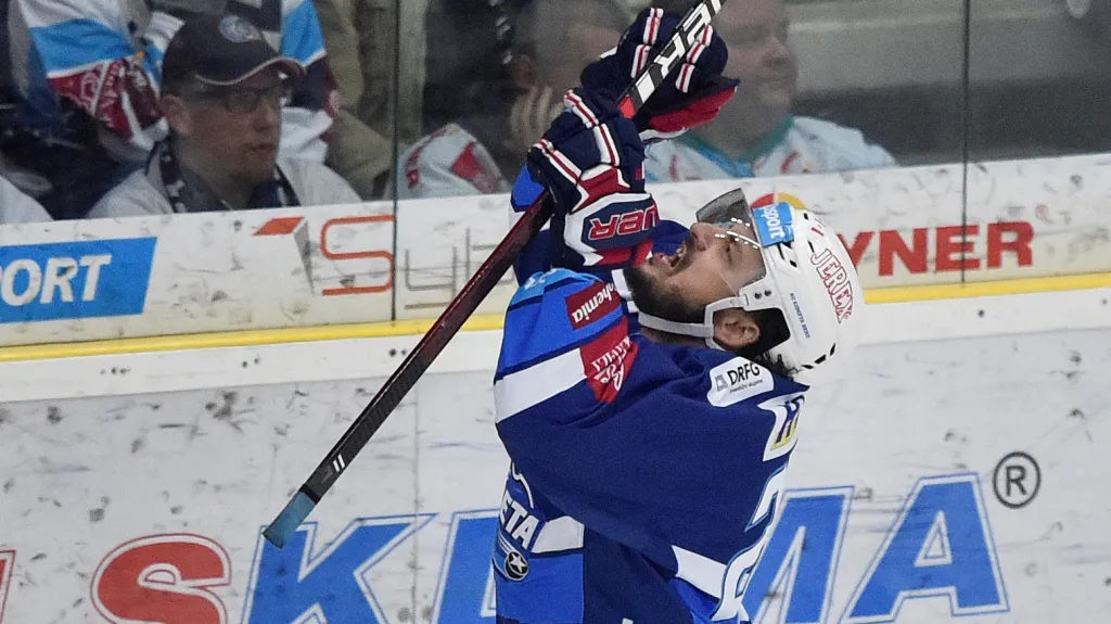 Martin Zaťovič z Brna ve 2. utkání semifinále play-off v Liberci