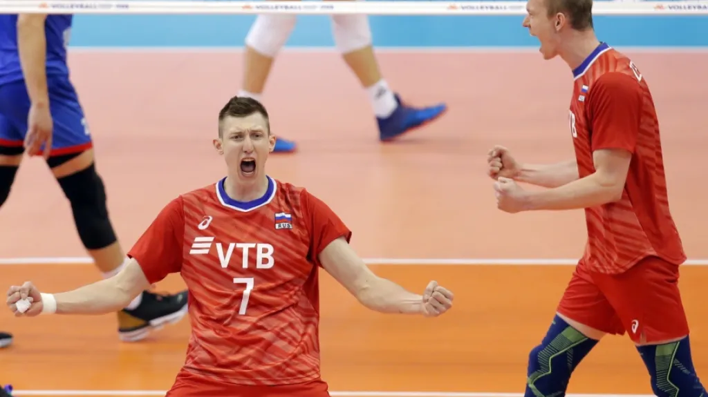 Volejbalisté Ruska se radují