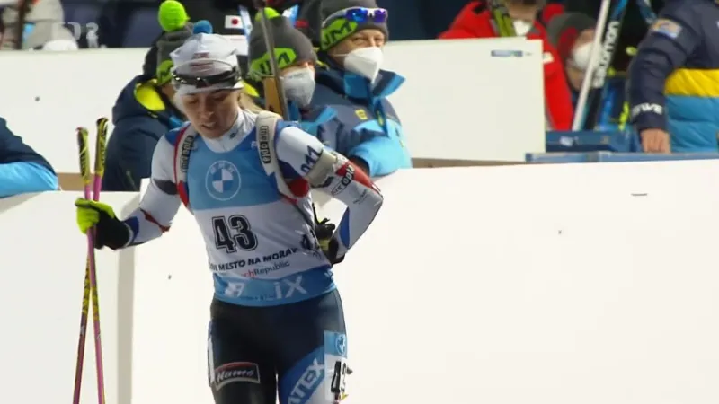 Sestřih střeleb českých biatlonistek ve sprintu