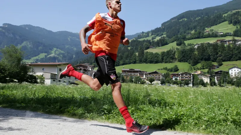 Jan Kliment na soustředění se Stuttgartem