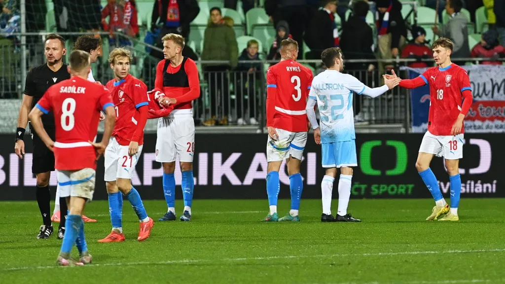 Česká reprezentace po utkání se San Marinem