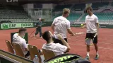 Daviscupový tým se sžívá s antukou v Ostravě-Porubě